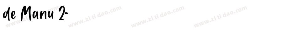 de Manu 2字体转换